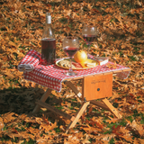 Folding Picnic Table and Basket in One - Mikel Customs